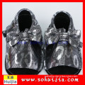 Dubai highly recommends new design sandals black sheepskin flat bow genuine leather baby prewalker shoes
